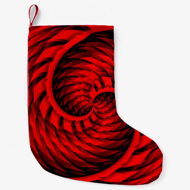 3D New Design On Unique Shape3d,3d background,3d g Small Christmas Stocking (Front)