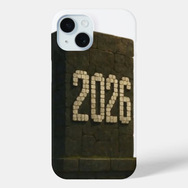  3D Number Design for New Year 2026 Case-Mate iPhone Case (Back)