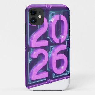 3D Number Design for New Year 2026 iPhone 11 Case