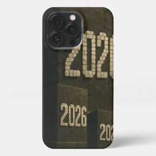 3D Number Design for New Year 2026 iPhone 13 Pro Case