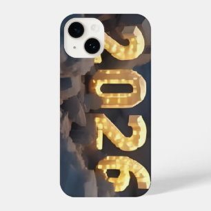 3D Number Design for New Year 2026 iPhone 14 Case
