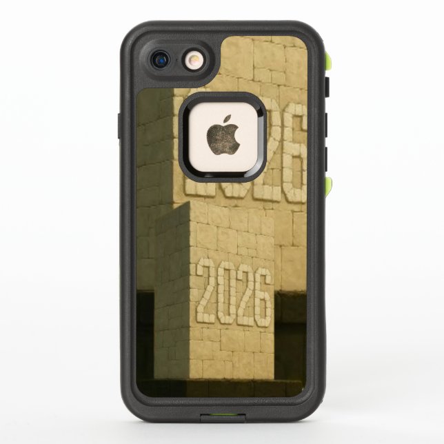  3D Number Design for New Year 2026 LifeProof iPhone Case (Back)