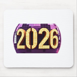 3D Number Design for New Year 2026 Mouse Mat