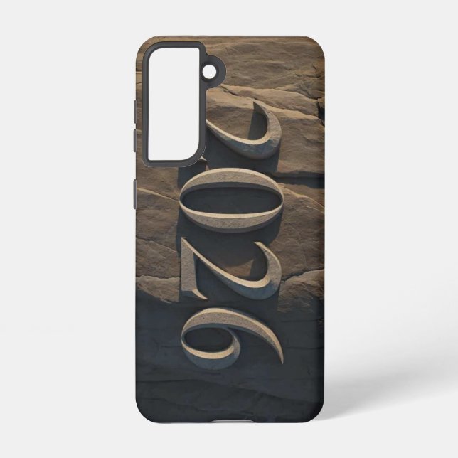 3D Number Design for New Year 2026 Samsung Galaxy S21 Case (Back)