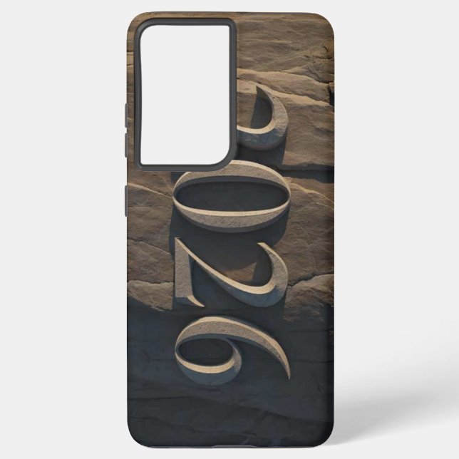 3D Number Design for New Year 2026 Samsung Galaxy S21 Ultra Case (Back)
