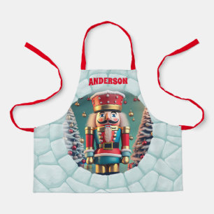 3D Nutcracker Christmas Personalised Kids Apron