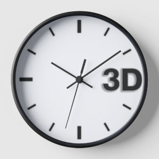 3D O'Clock 2-BL. Clock