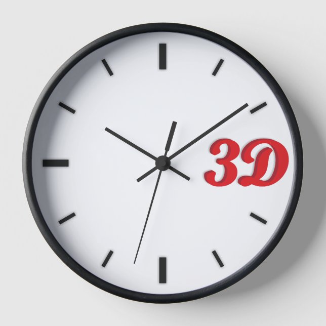 3D O'Clock C1. Clock (Front)