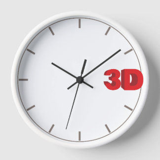 3D O'Clock. Clock