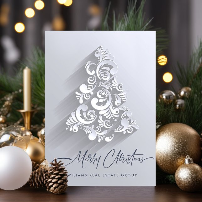 3D Ornament Christmas Tree Corporate Greeting Holiday Card (Creator Uploaded)