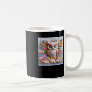 3d Owl #4 Sticker Coffee Mug