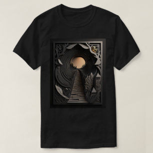 3D Paper Art Design T-shirt