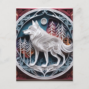 3D paper art is a type of art that is created by u Postcard