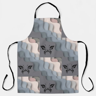 3D PATTERN BUTTERFLY APRON