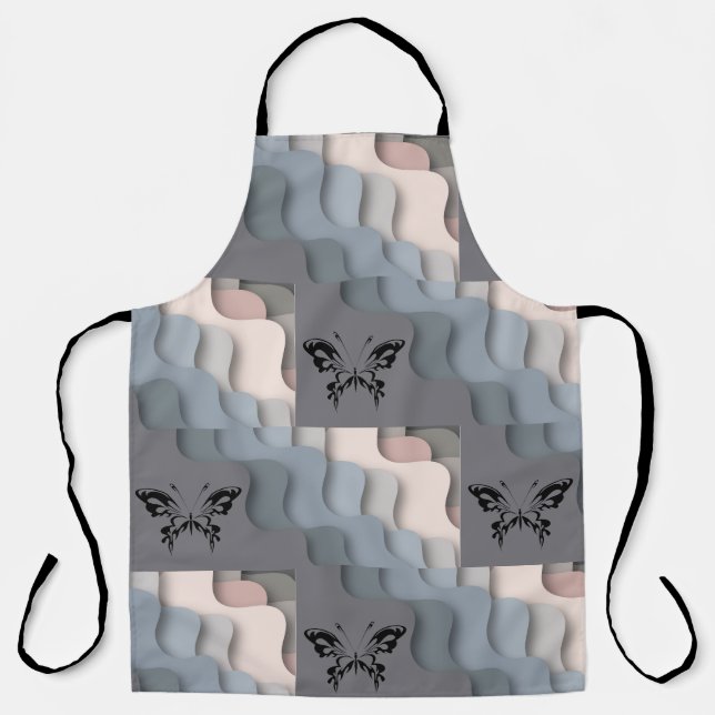 3D PATTERN BUTTERFLY APRON (Front)