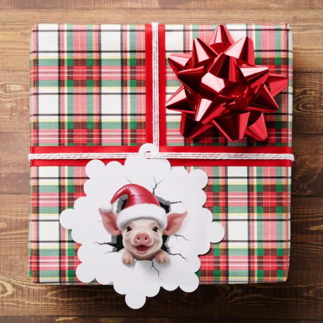 3D Pig Tree Decoration Card (Insitu (Gift))