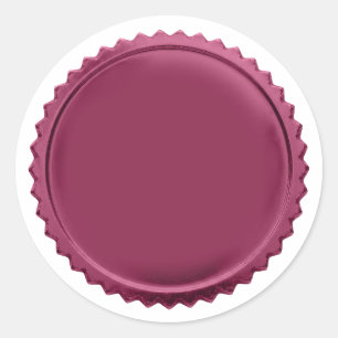 3D Pink Foil Seal Starburst Excellence Award Medal