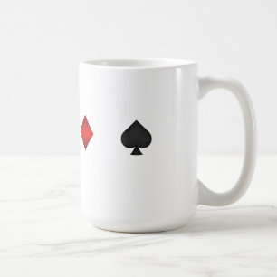 3D Playing Card Suits - Coffee Mug