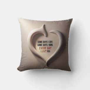3D Postpartum Heart & Tear: Personalised Mum Gift Cushion
