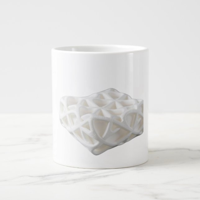 3D Printed Lattice Cushioning Sustainable Innovati Large Coffee Mug (Front)