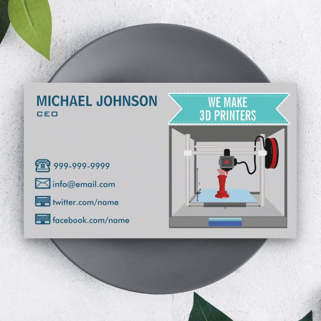3D Printer Business Card (Creator Uploaded)