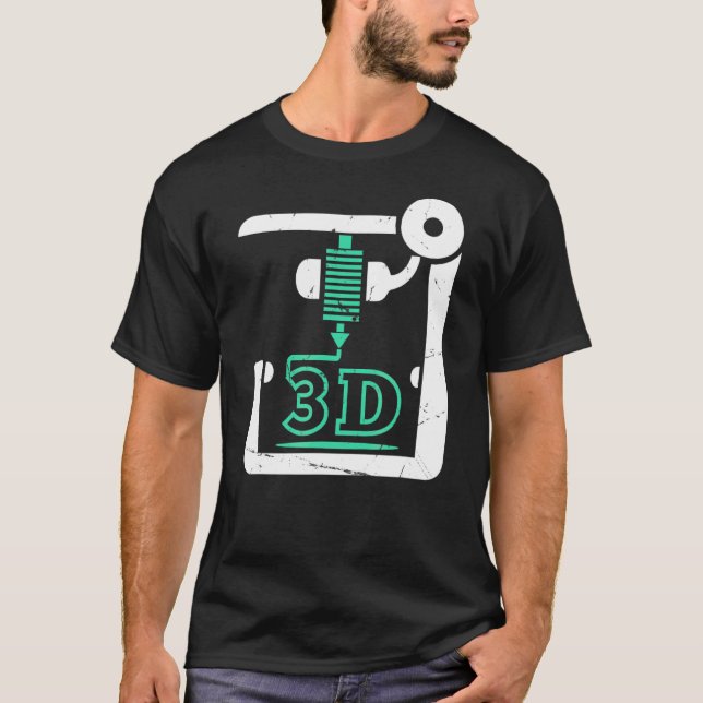 3d Printer Cnc G Code 3d Printer T-Shirt (Front)