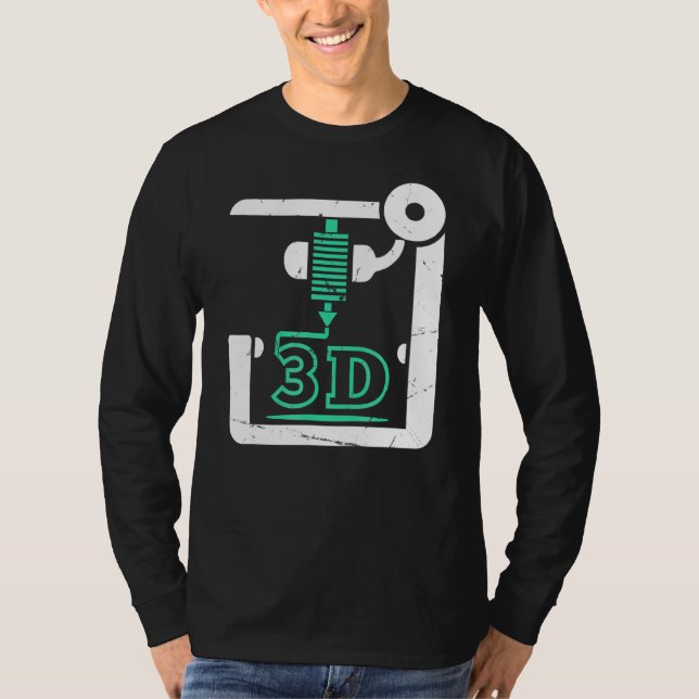 3d Printer Cnc G Code 3d Printer T-Shirt (Front)