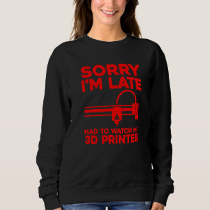3D Printer For Men Women 3D Printing Printer Sweatshirt
