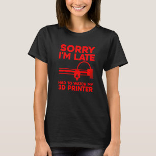 3D Printer For Men Women 3D Printing Printer T-Shirt
