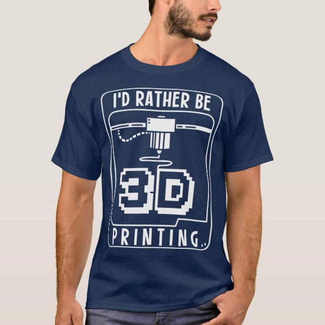 3D Printing Custom 3D Printing 3D Print T-Shirt (Front)