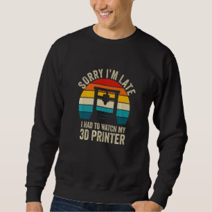 3D Printing Designs For Men Women 3D Printer Worke Sweatshirt