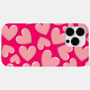 3D Puffy Hearts Case-Mate iPhone 14 Pro Max Case