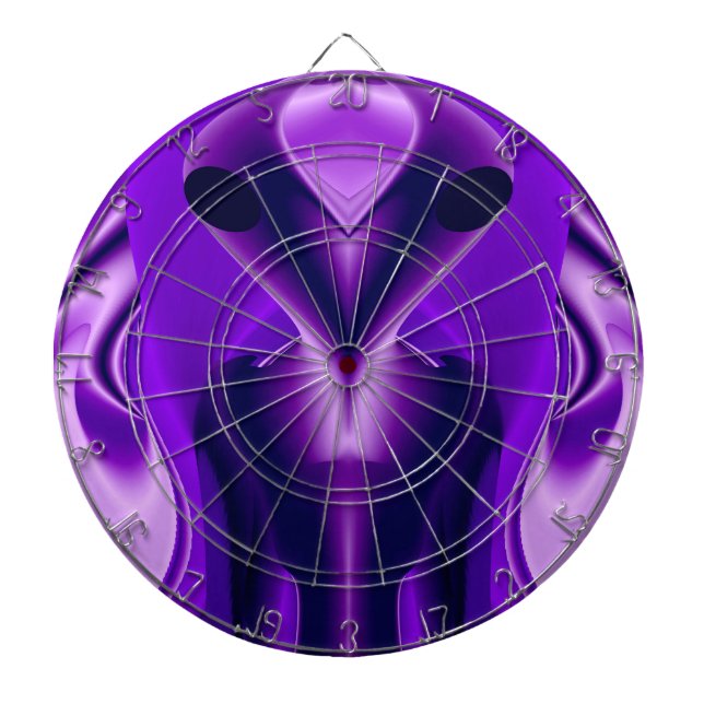 3D Purple Rainbow Dreams , Alien Dartboard (Front)