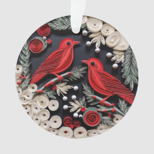 3d Quilled Paper Art Birds Ornament
