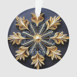 3d Quilling Effect Snowflake Ornament