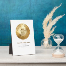 3D Realistic Gold Medal Custom Editable Award