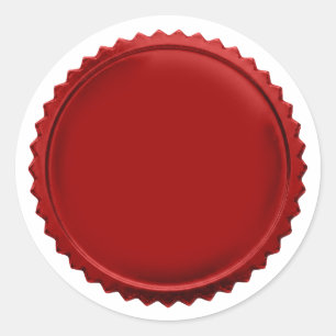 3D Red Seals Foil Starburst Excellence Award Medal