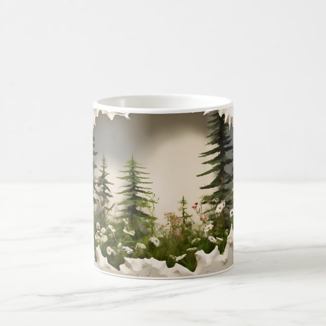 3D Redwood Forest Mug Wrap Sublimation (Center)