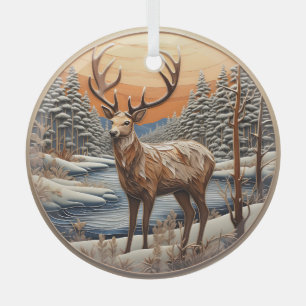  3D Reindeer Christmas Ornaments
