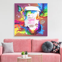 3D Render Wall Art: Vibrant Alcohol Ink Design