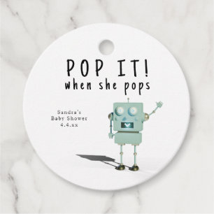 3D robot boy - pop it! when she pops Favour Tags