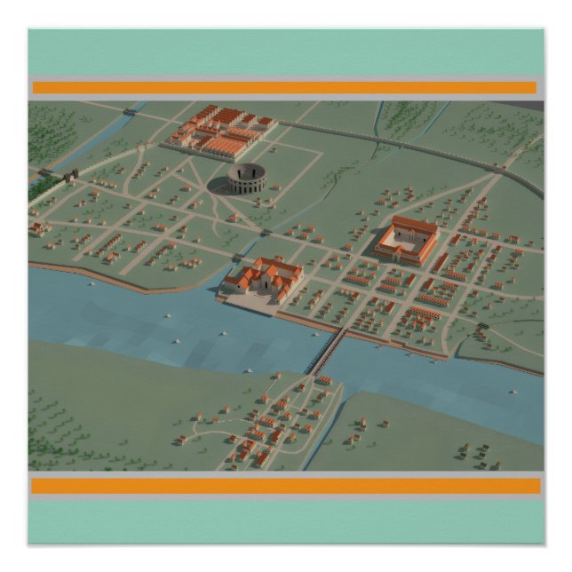 3D Roman London Poster (Front)