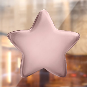 3D Rose Gold Foil Award Achievement Medal Star Window Cling