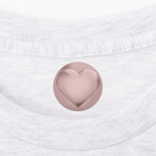 3D Rose Gold Foil Heart Love Wedding Medal