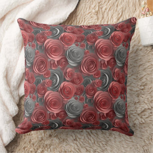 3d roses pattern cushion