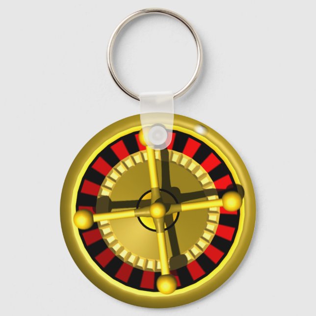 3d roulette wheel key ring (Front)