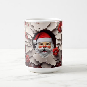 3D Santa Ceramic Coffee Mug