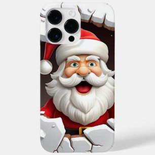 3D Santa Christmas Case-Mate iPhone 14 Pro Max Case
