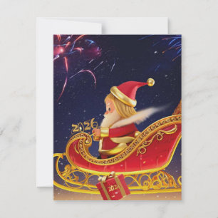 3D Santa Claus Christmas Greeting Card – Festive H