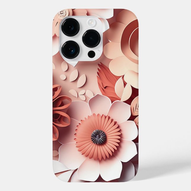 3D Shades of Peach Case-Mate iPhone Case (Back)